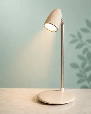 Настільна лампа з бездротовою зарядкою Proove Modern 10W Qi 15W USB Type-C LED Бежева