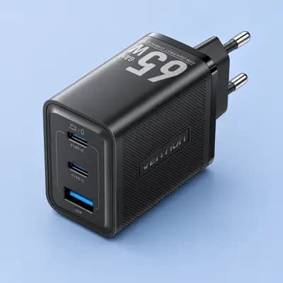 Швидкий зарядний пристрій Vention GaN PD 65 Вт USB A Type C QC 4.0 3.0