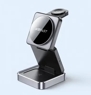 Бездротовий зарядний пристрій ACEFAST E20 desktop 3-in-1 wireless charging holder Black
