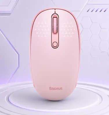 Маніпулятор миша бездротова Baseus F01B Tri-Mode Wireless Mouse Baby Pink
