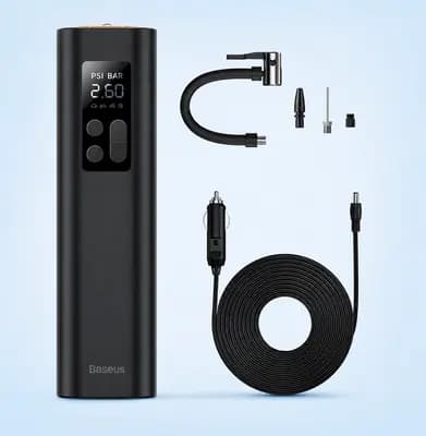 Автомобільний насос Baseus Super Mini Inflator Pump Black