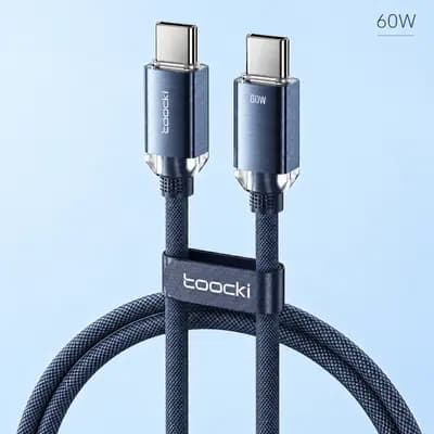 Кабель Toocki USB Type-C Type-C 60W Fast Charging