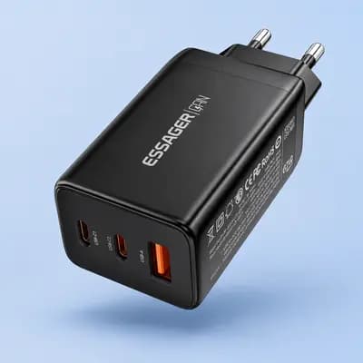 Зарядний пристрій Essager 67W оригінал GaN Адаптер живлення зі швидким заряджанням QC PD Зарядний блок