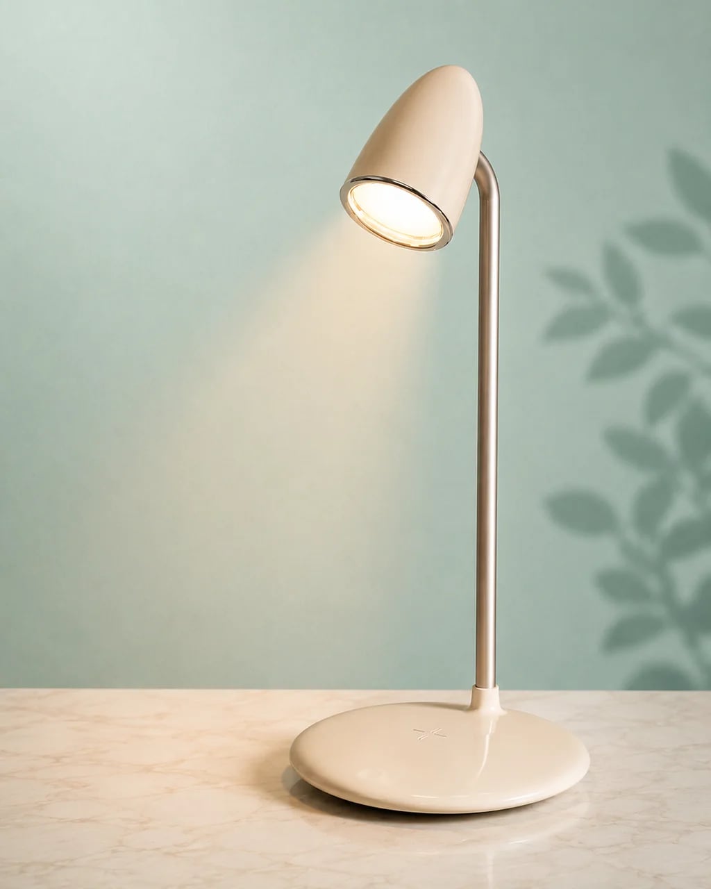 Настільна лампа з бездротовою зарядкою Proove Modern 10W Qi 15W USB Type-C LED Бежева
