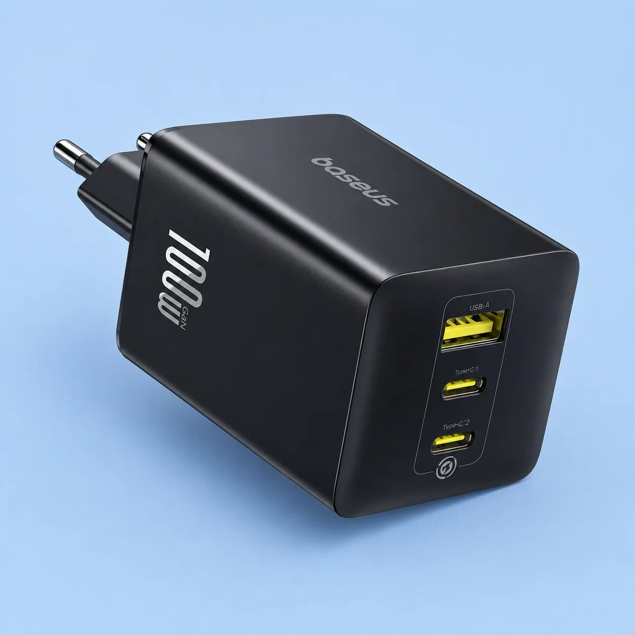 Мережевий зарядний пристрій -Baseus EnerFill FE11 Fast Charger 2C+U 100W EU Cosmic Black