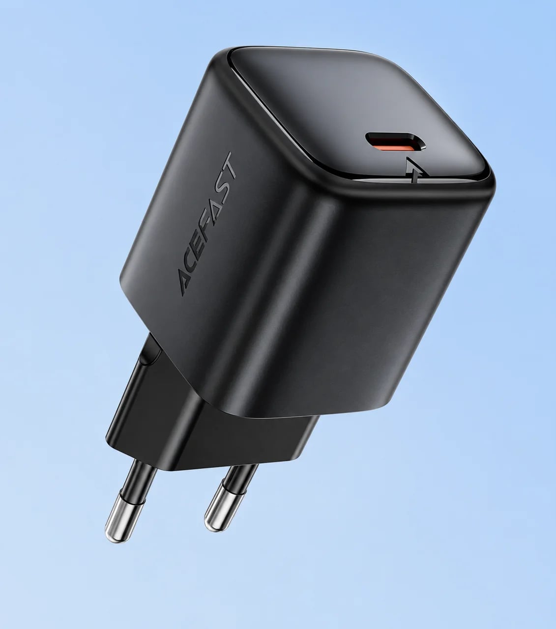 Мережевий зарядний пристрій ACEFAST A136 PD40W mini GaN USB-C fast charger Black