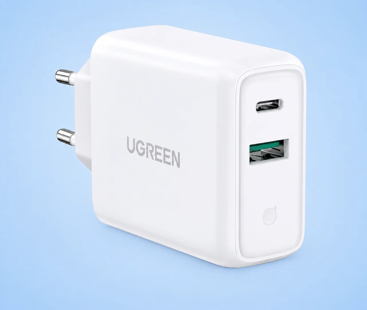 Мережевий зарядний пристрій UGREEN CD170 38W USB-C Wall Charger EU (White)