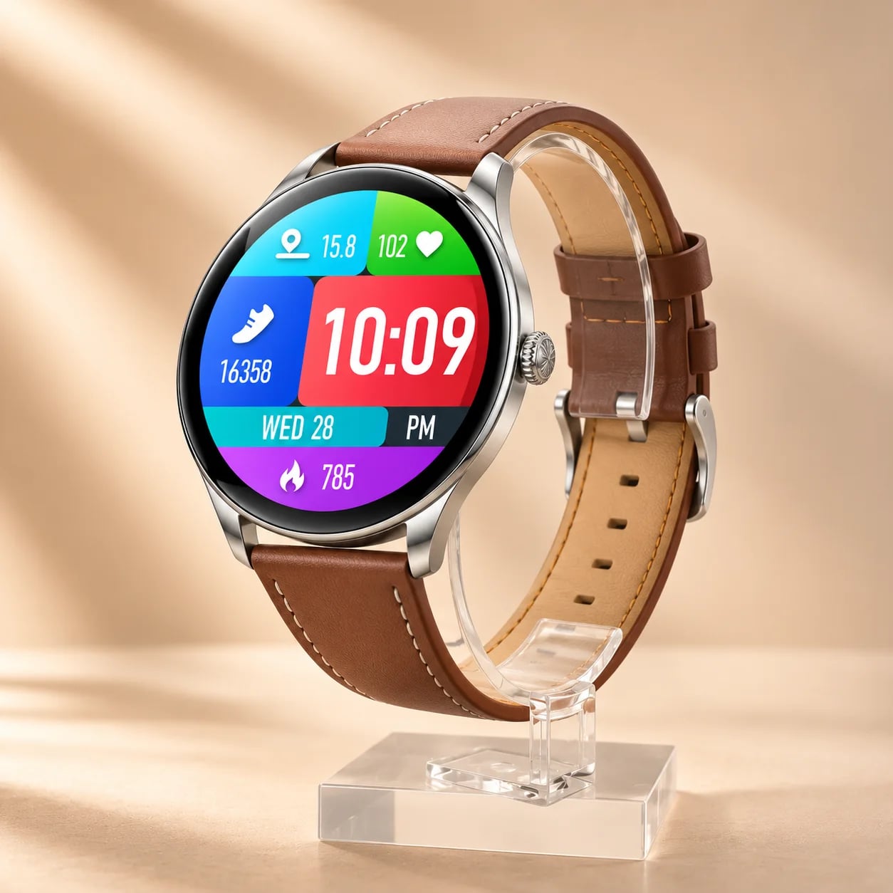 Смарт-годинник HOCO Y22 AMOLED 36mm. 200 mAh. IP67 Silver