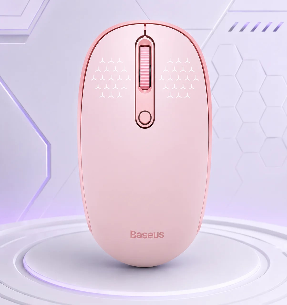 Маніпулятор миша бездротова Baseus F01B Tri-Mode Wireless Mouse Baby Pink
