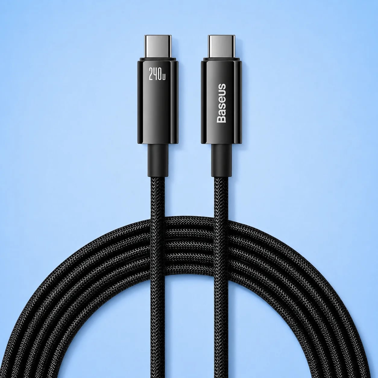 Кабель Baseus Tungsten Gold Fast Charging Type-C to Type-C 240W (2m)