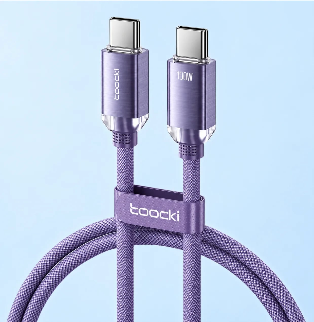 Toocki USB Type C to Type C Cable 100W Fast Charging for iPhone 15 Pro Max MacBook Samsung Galaxy Huawei Xiaomi Oneplus POCO